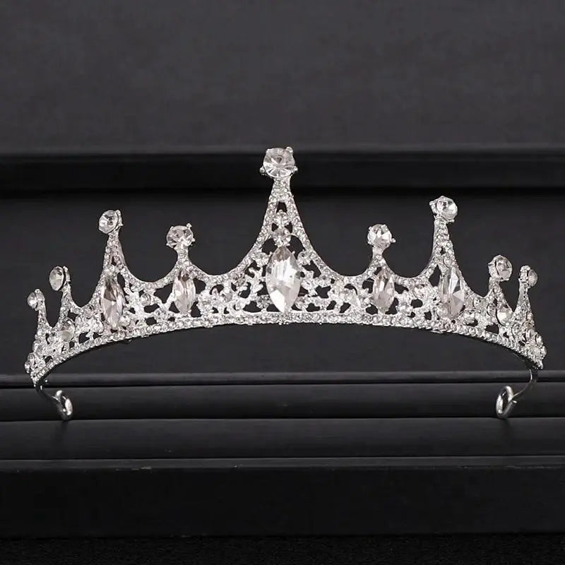 Wedding Crown Hair Jewelry Bridal Hair Accessories Women Baroque Crown Rhinestones Crystal Tiaras Bride Queen Party Crowns Gift
