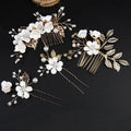 Korean-Style Bridal Wedding Hair Accessories, Blue, Purple, Pink, and White Fresh-Style Hair Combs, Girls' Bridesmaid Hair Accessories