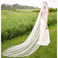 3 Meters One-Layer Soft Tulle Long Bridal Veils with Comb Marriage Accessories Bride Hair Wedding Veil