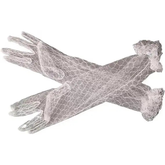 Bride Thin Lace Gloves Wedding Accessories Thin Gauze Long Gloves