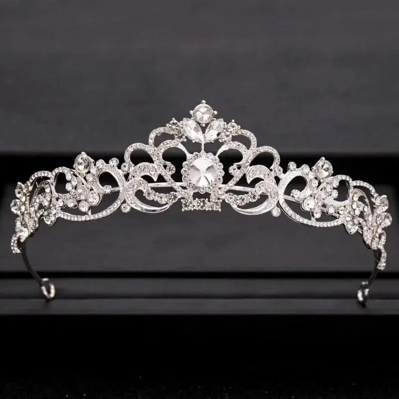 Wedding Crown Hair Jewelry Bridal Hair Accessories Women Baroque Crown Rhinestones Crystal Tiaras Bride Queen Party Crowns Gift