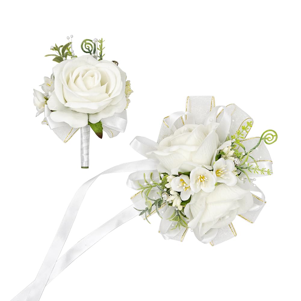 Royal Blue Corsage and Boutonniere Set Prom Homecoming Flower