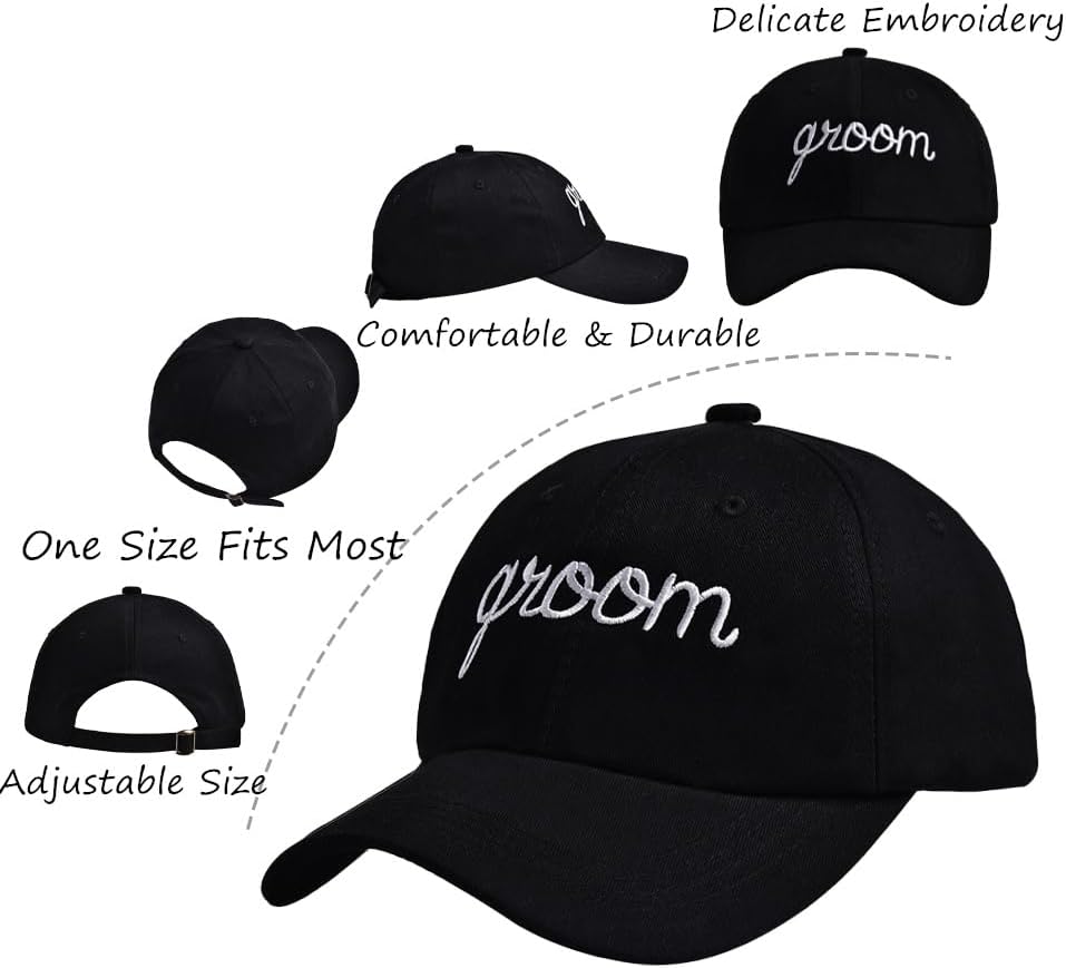Bride Baby Bachelorette Party Hats, 6 Pack Perfect for The Bride Squad Baseball Trucker Hats