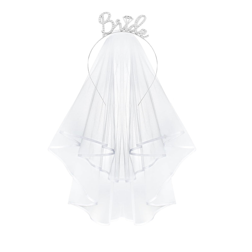 Jaciya Bride Veil Headband for Women Bachelorette Party Favors Wedding Gift