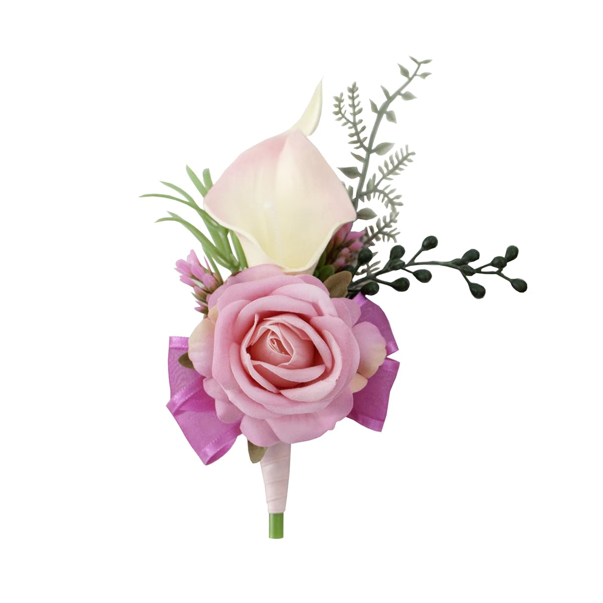 1Pc Single Ivory White Boutonnieres for Men Wedding Prom