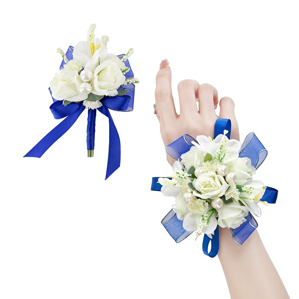 Purple Lilac Corsage and Boutonniere Set Prom Wrist Corsage Flower