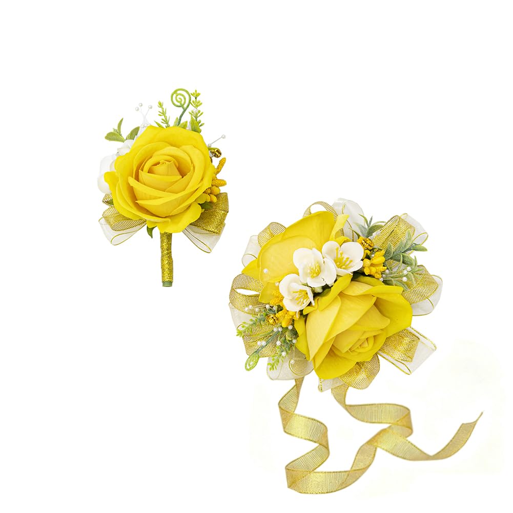 Royal Blue Corsage and Boutonniere Set Prom Homecoming Flower