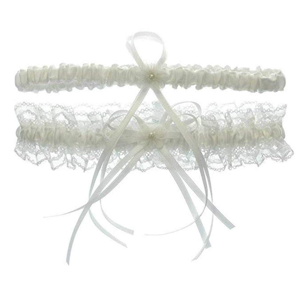 Lace Wedding Garters for Bride Pearl Stretch Prom Garter, Women Wedding Bridal Legs Garter Set