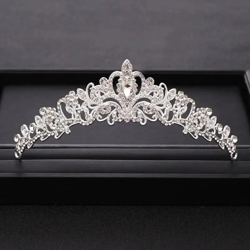 Wedding Crown Hair Jewelry Bridal Hair Accessories Women Baroque Crown Rhinestones Crystal Tiaras Bride Queen Party Crowns Gift