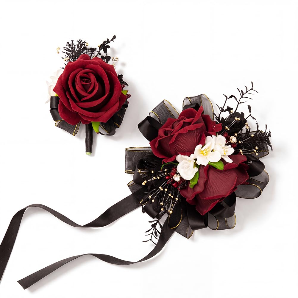 Royal Blue Corsage and Boutonniere Set Prom Homecoming Flower