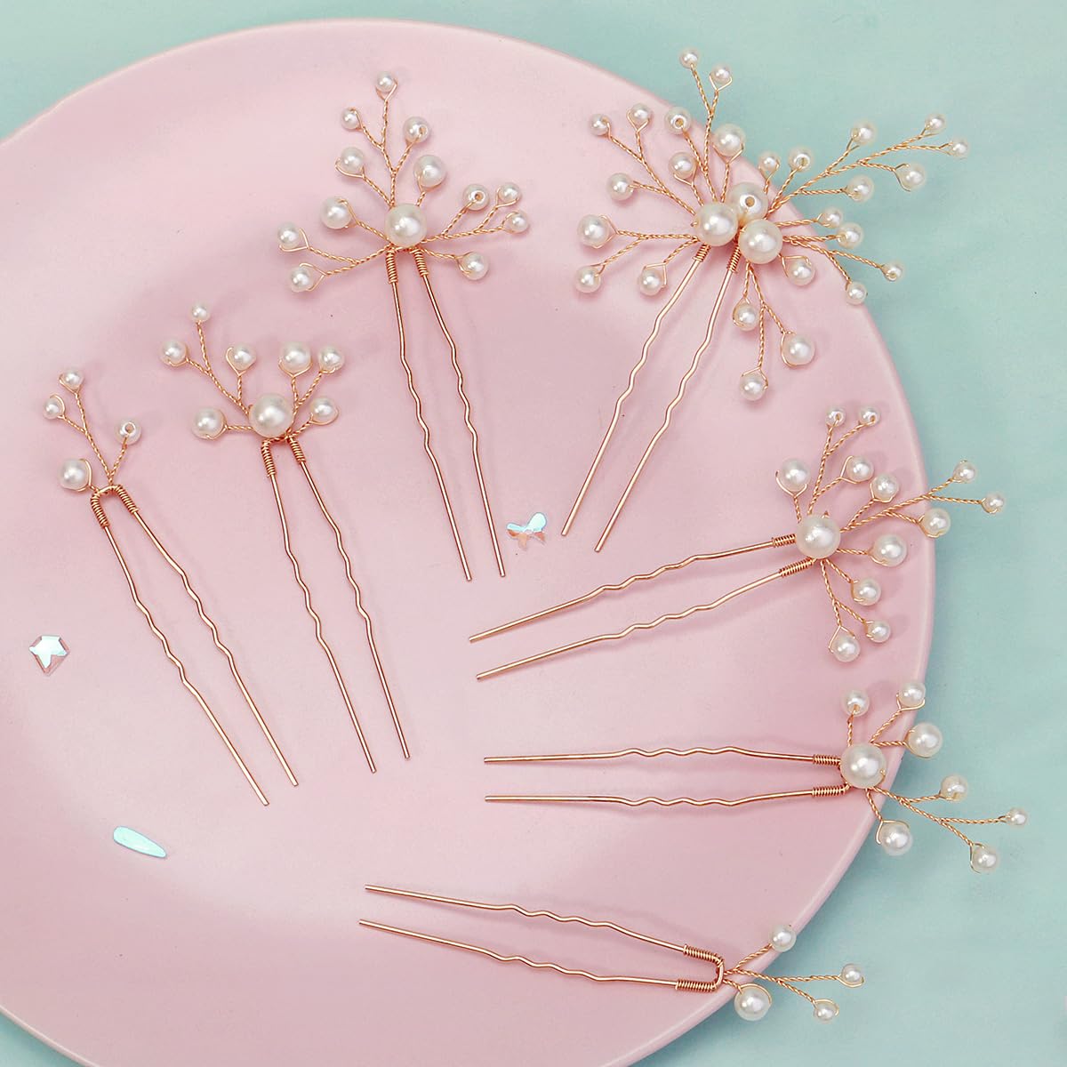 Pearl Bridal Hair Pins Wedding Hair Accessories for Brides Bridesmaid