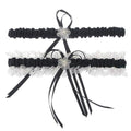 Lace Wedding Garters for Bride Pearl Stretch Prom Garter, Women Wedding Bridal Legs Garter Set