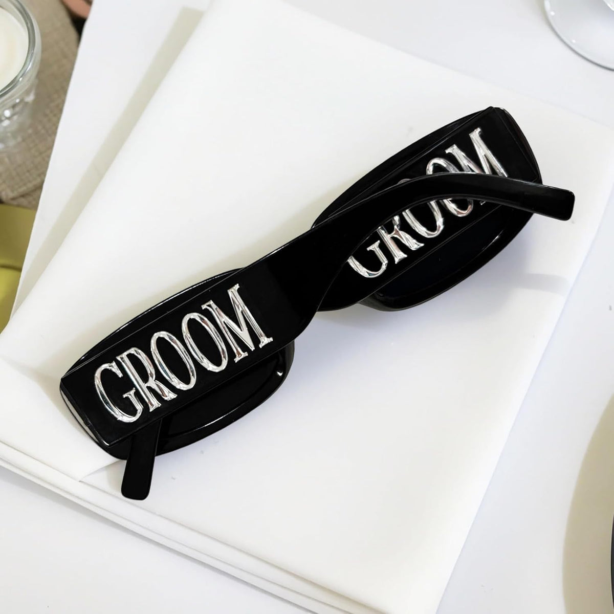 Marble Bride Groom Sunglasses, Bride to be Decorations Glasses, Couple Bachelorette Wedding Party Gift Glass