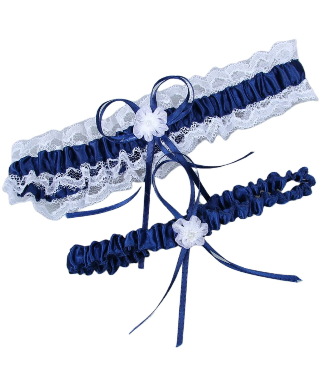 Lace Wedding Garters for Bride Pearl Stretch Prom Garter, Women Wedding Bridal Legs Garter Set
