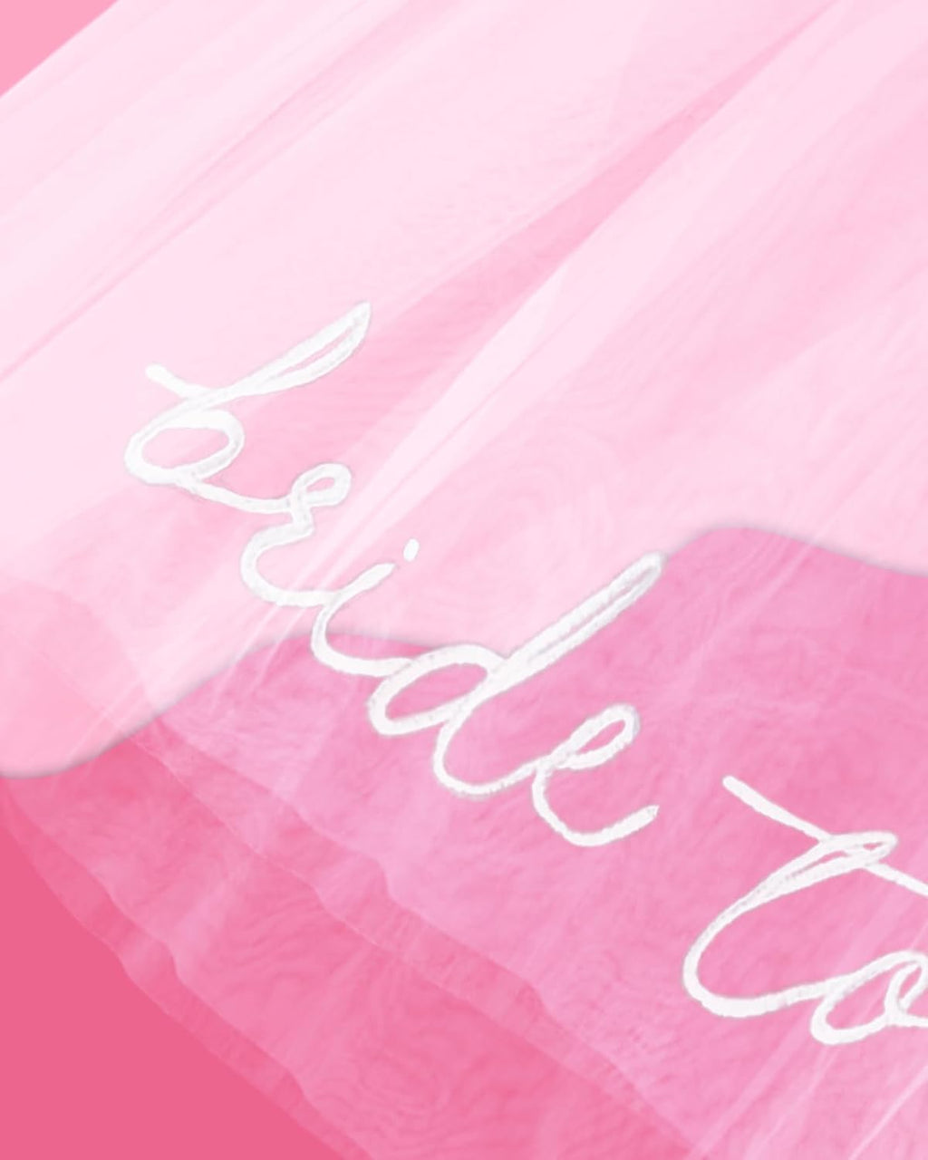 Bride To Be Embroidered Veil - Embroidered Veil for Bachelorette Party