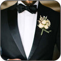 Wedding Rose Boutonniere Men's Flower Buttonholes Groomsmans Suit Decoration Prom Anniversary Accessories for Man