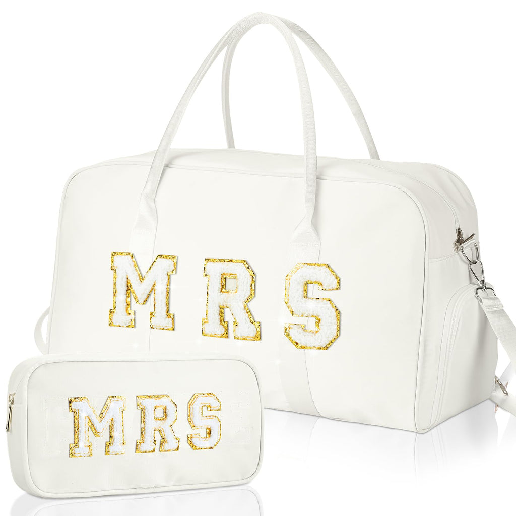 2 Pcs Groom Bag Gifts, Wedding Weekender Duffle Bag, Black