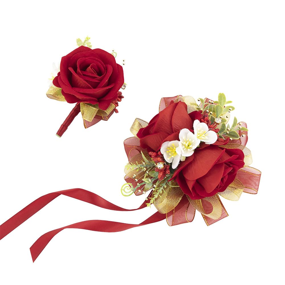 Royal Blue Corsage and Boutonniere Set Prom Homecoming Flower