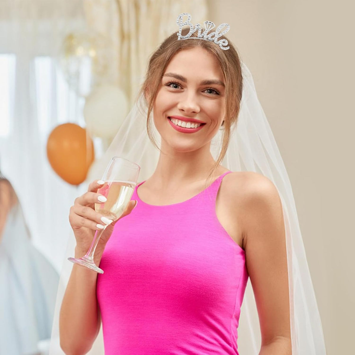 Jaciya Bride Veil Headband for Women Bachelorette Party Favors Wedding Gift