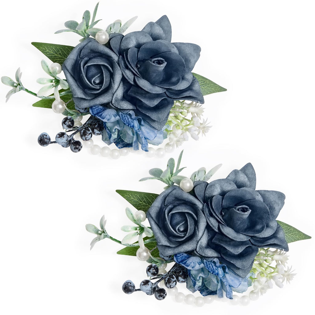 Purple Corsage and Boutonniere Set for Wedding Homecoming Prom