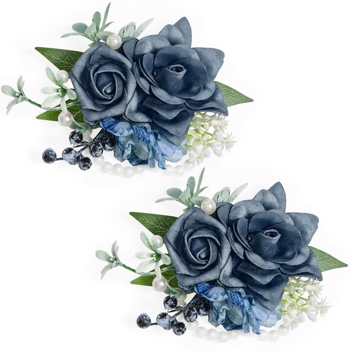 Purple Corsage and Boutonniere Set for Wedding Homecoming Prom