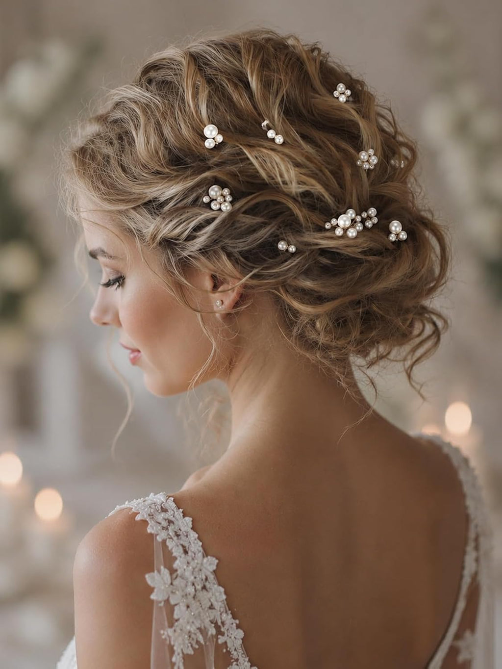 Pearl Bridal Hair Pins Wedding Hair Accessories for Brides Bridesmaid