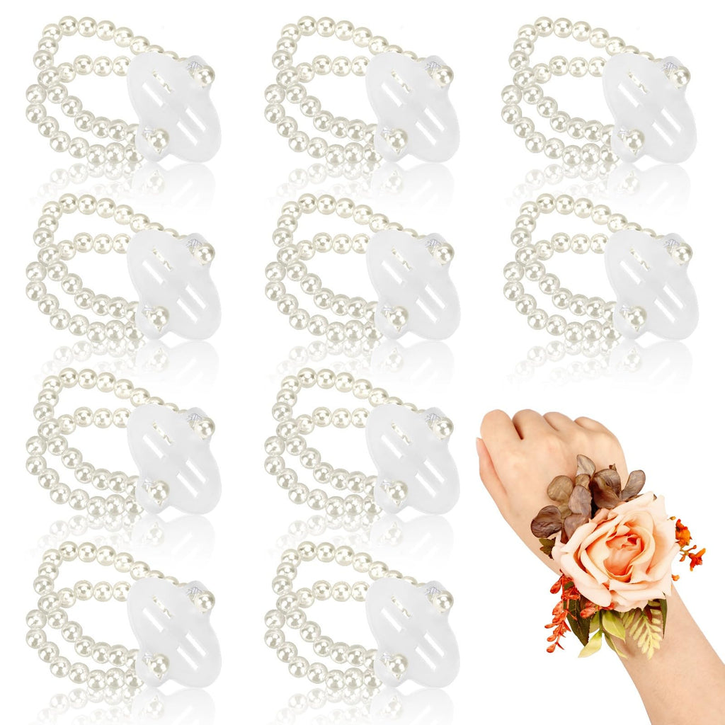 Corsage Wristlet Band Elastic Pearl Bracelet DIY Flower Bracelet