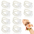Corsage Wristlet Band Elastic Pearl Bracelet DIY Flower Bracelet
