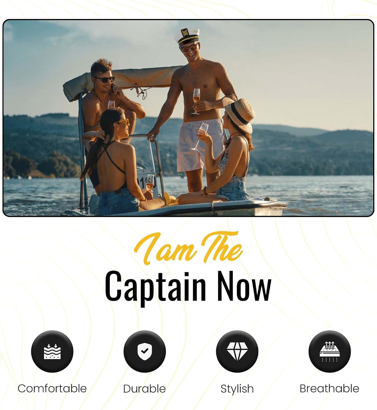 Bachelor Party Captain's Hat, Glasses, Sash Set - Groom To Be Accessories Set Includes Captain's Hat Groom Sunglasses Groom Sash Funny Bridal Shower Groomsman Wedding Gifts Favors Decor Decorations