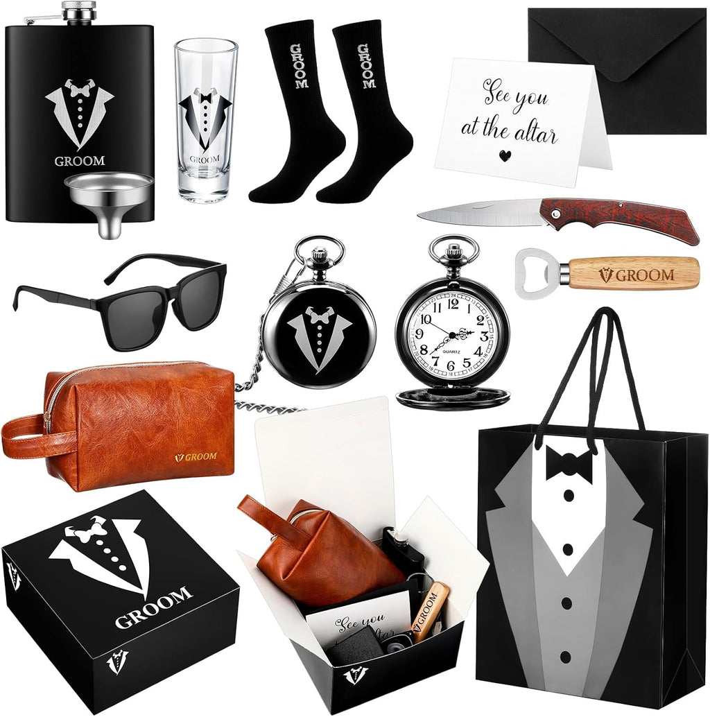 Shinylin 13 Pcs Groom Proposal Gift Set
