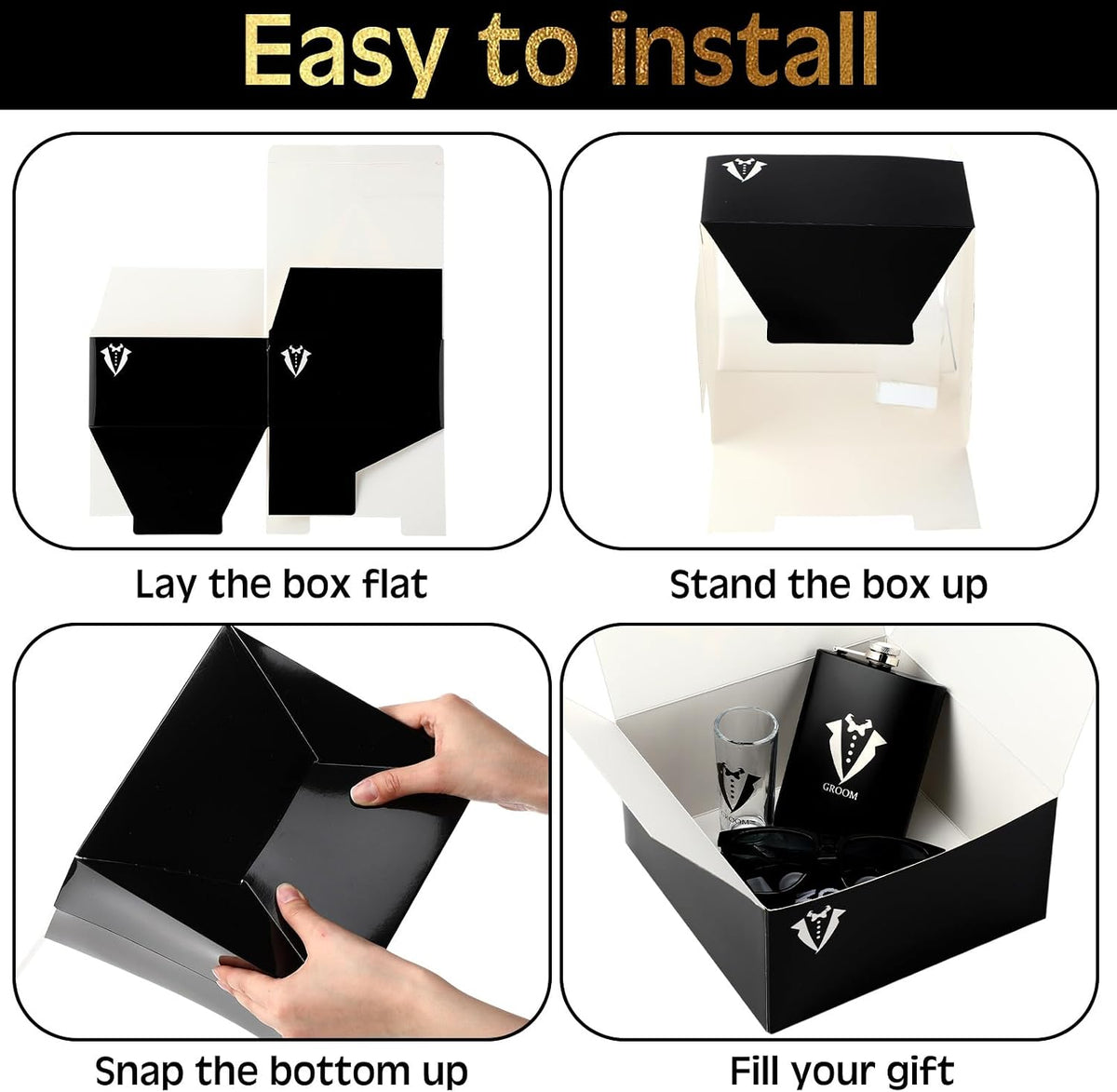 Shinylin 13 Pcs Groom Proposal Gift Set