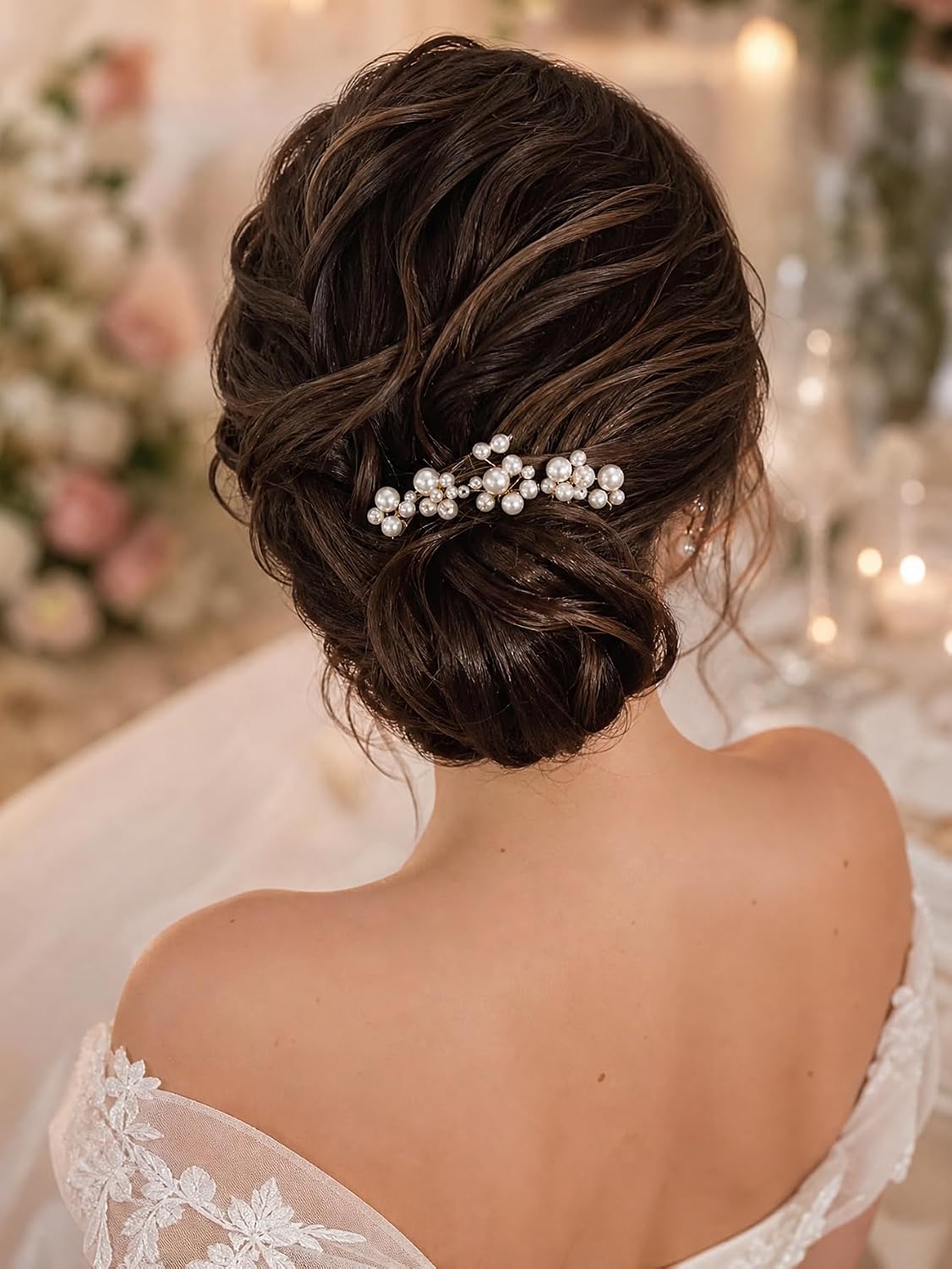 Pearl Bridal Hair Pins Wedding Hair Accessories for Brides Bridesmaid