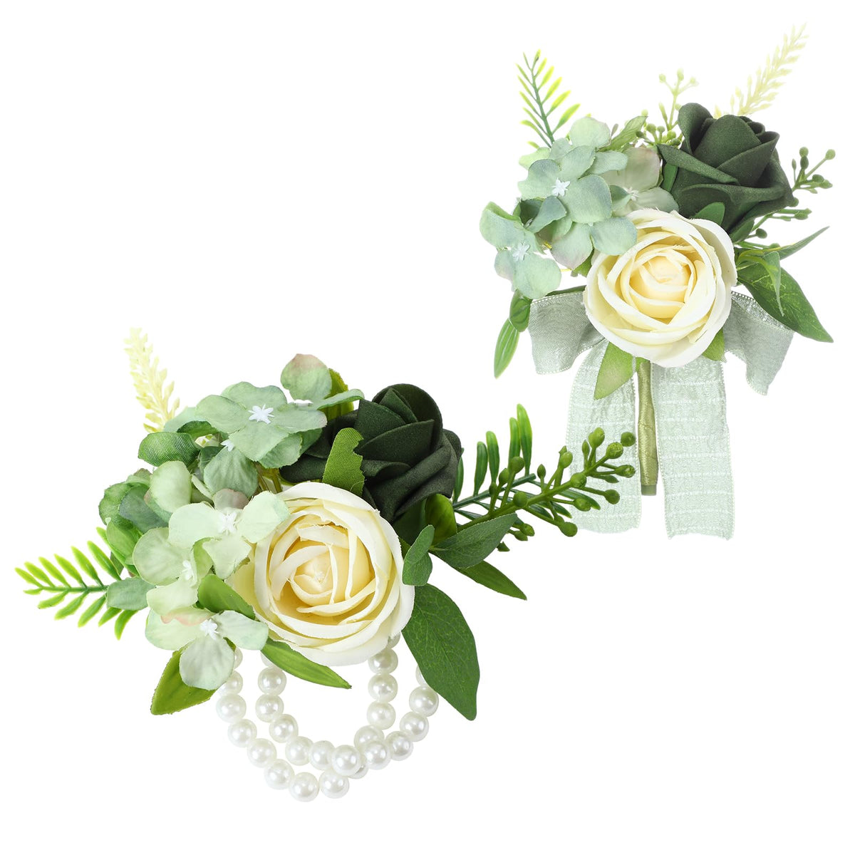 Canlierr 2 Pcs Orange Corsage and Boutonniere Set Wedding Accessories