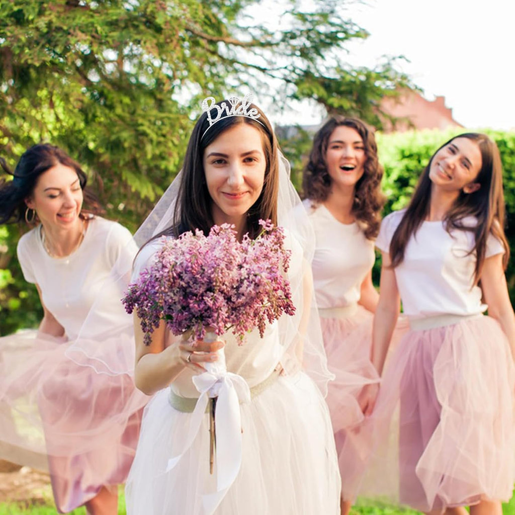 Jaciya Bride Veil Headband for Women Bachelorette Party Favors Wedding Gift