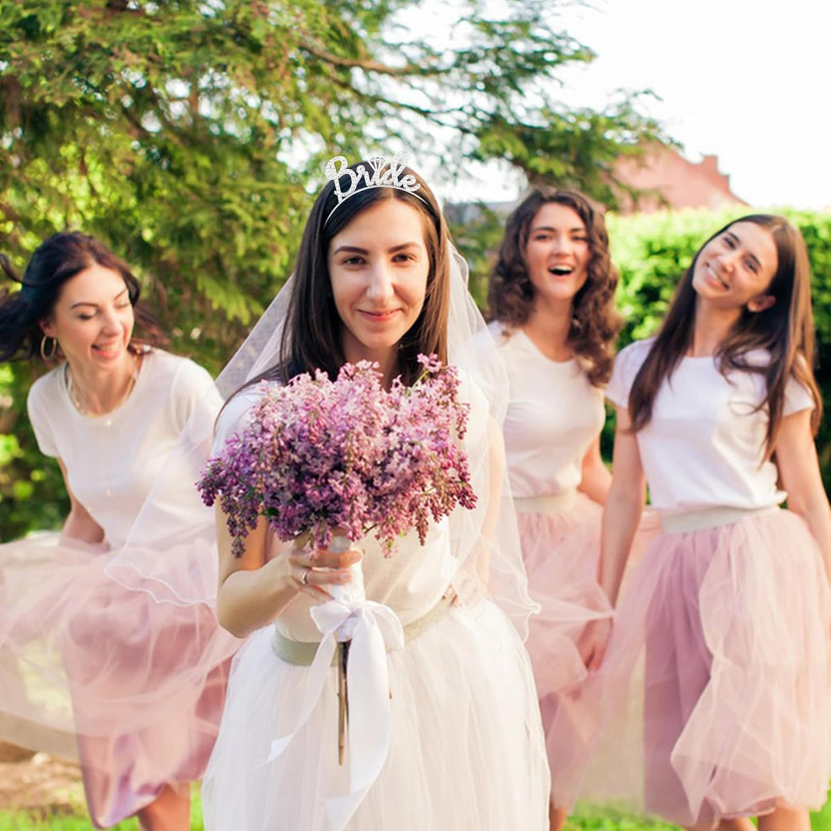 Jaciya Bride Veil Headband for Women Bachelorette Party Favors Wedding Gift