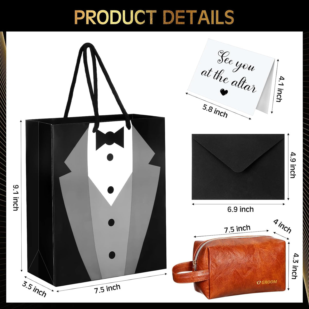 Shinylin 13 Pcs Groom Proposal Gift Set