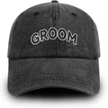 Groom Hat Adjustable Washed Cotton Groom Baseball Cap Wedding Gifts