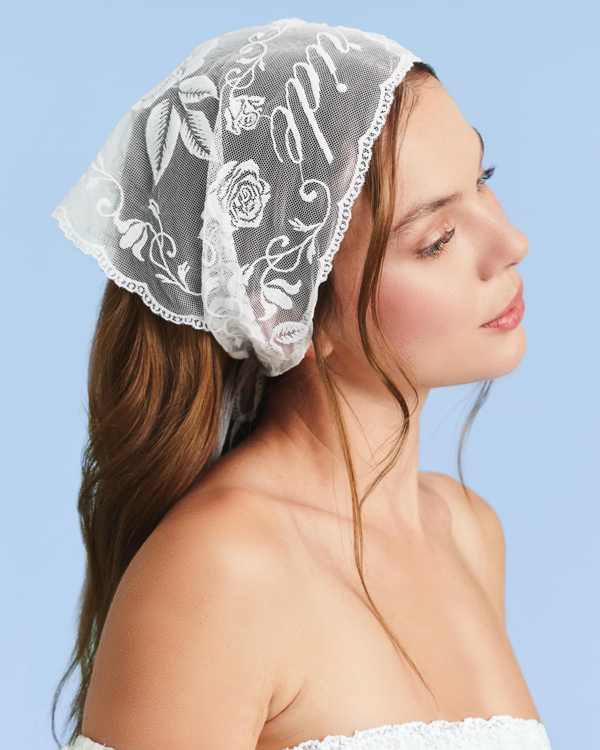 xo, Fetti Bride Lace Headscarf Embroidered Tulle | Bach Hair Accessory Gift