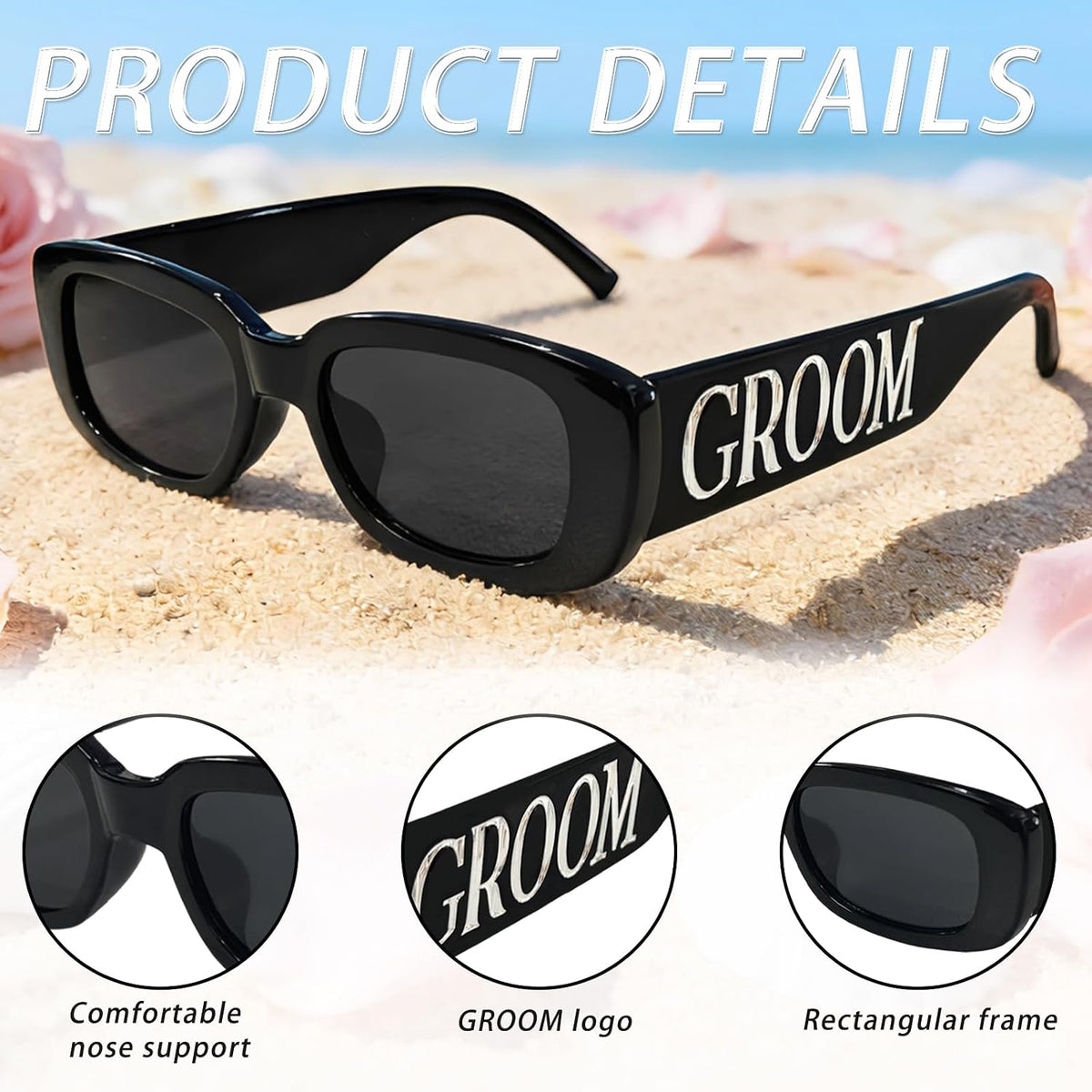 Marble Bride Groom Sunglasses, Bride to be Decorations Glasses, Couple Bachelorette Wedding Party Gift Glass