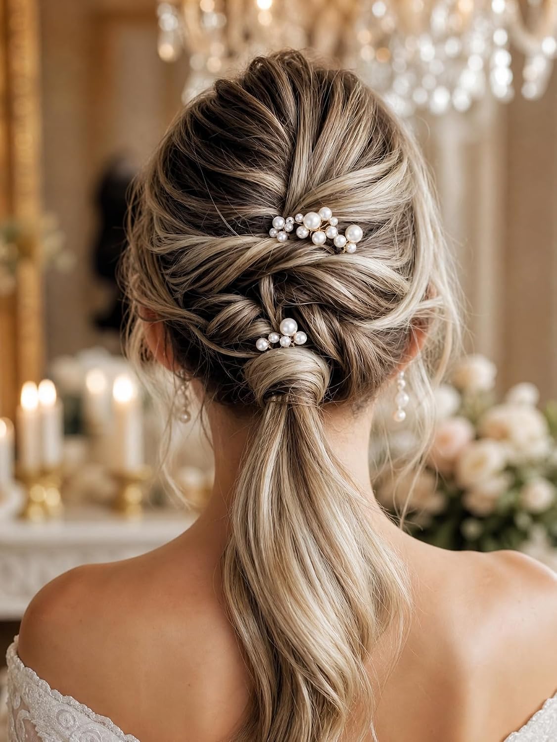 Pearl Bridal Hair Pins Wedding Hair Accessories for Brides Bridesmaid
