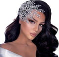 TRiXY Wedding Headband Bridal Hair Pieces Rhinestone Hair Accessories for Brides and Bridesmaids Party Headpieces for Women Silver HP438