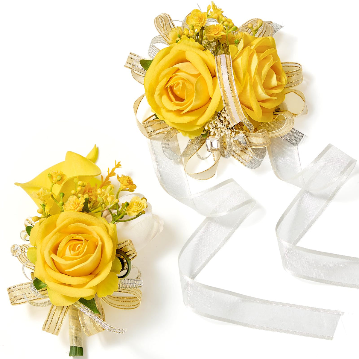 Serwalin Burgundy Corsage and Boutonniere Set for Wedding Prom Homecoming