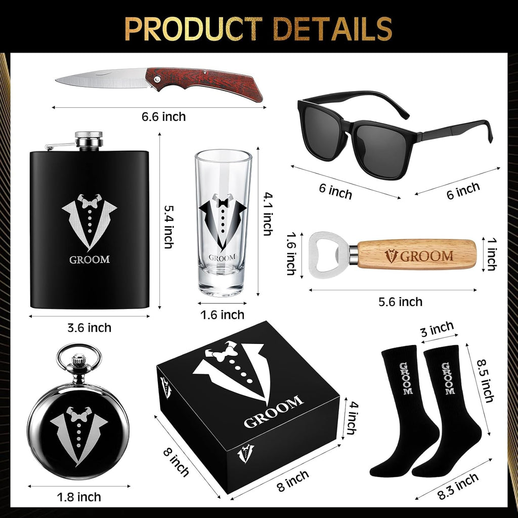 Shinylin 13 Pcs Groom Proposal Gift Set