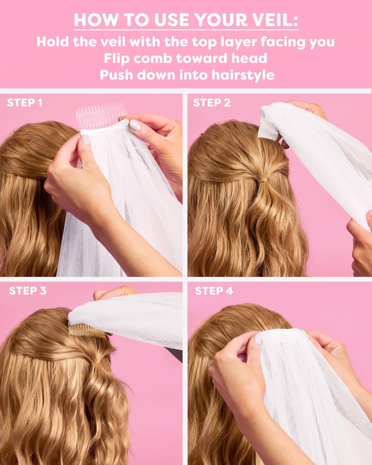 xo, Fetti Bride To Be Embroidered Veil | Bachelorette Accessory Gift