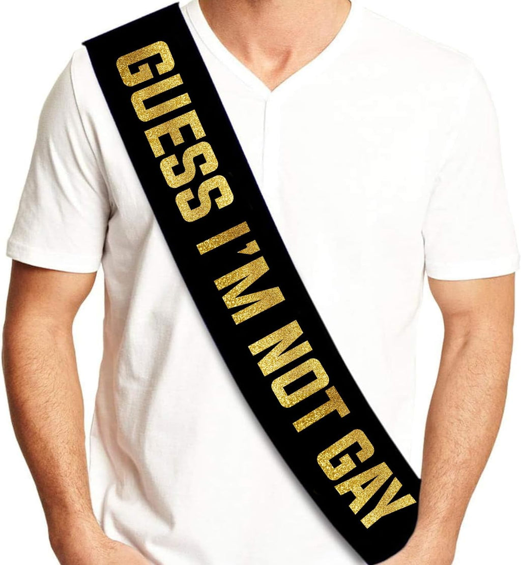 Sterling James Co. Groom Sash - Funny Bachelor Party Sash for Him - Bachelor Party Decorations, Supplies and Gifts