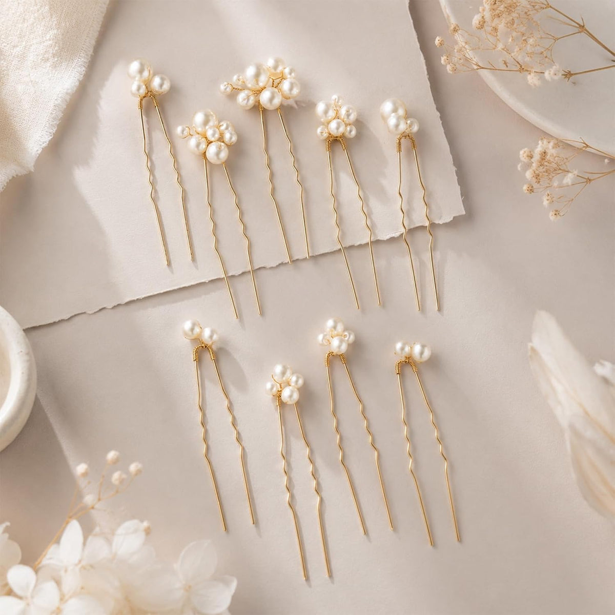 Pearl Bridal Hair Pins Wedding Hair Accessories for Brides Bridesmaid