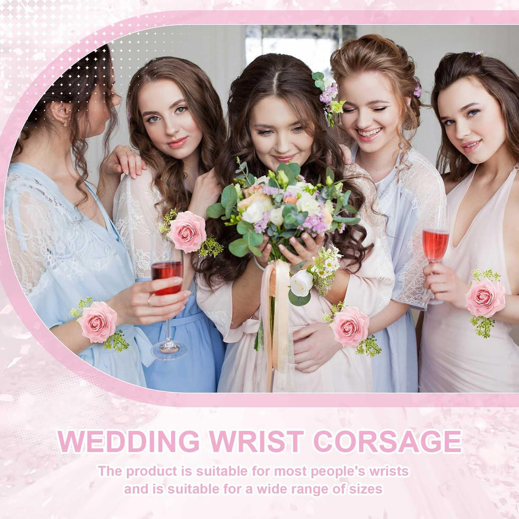 6 Pcs Slaplet Corsage Wristlet Bracelets Slap Bands