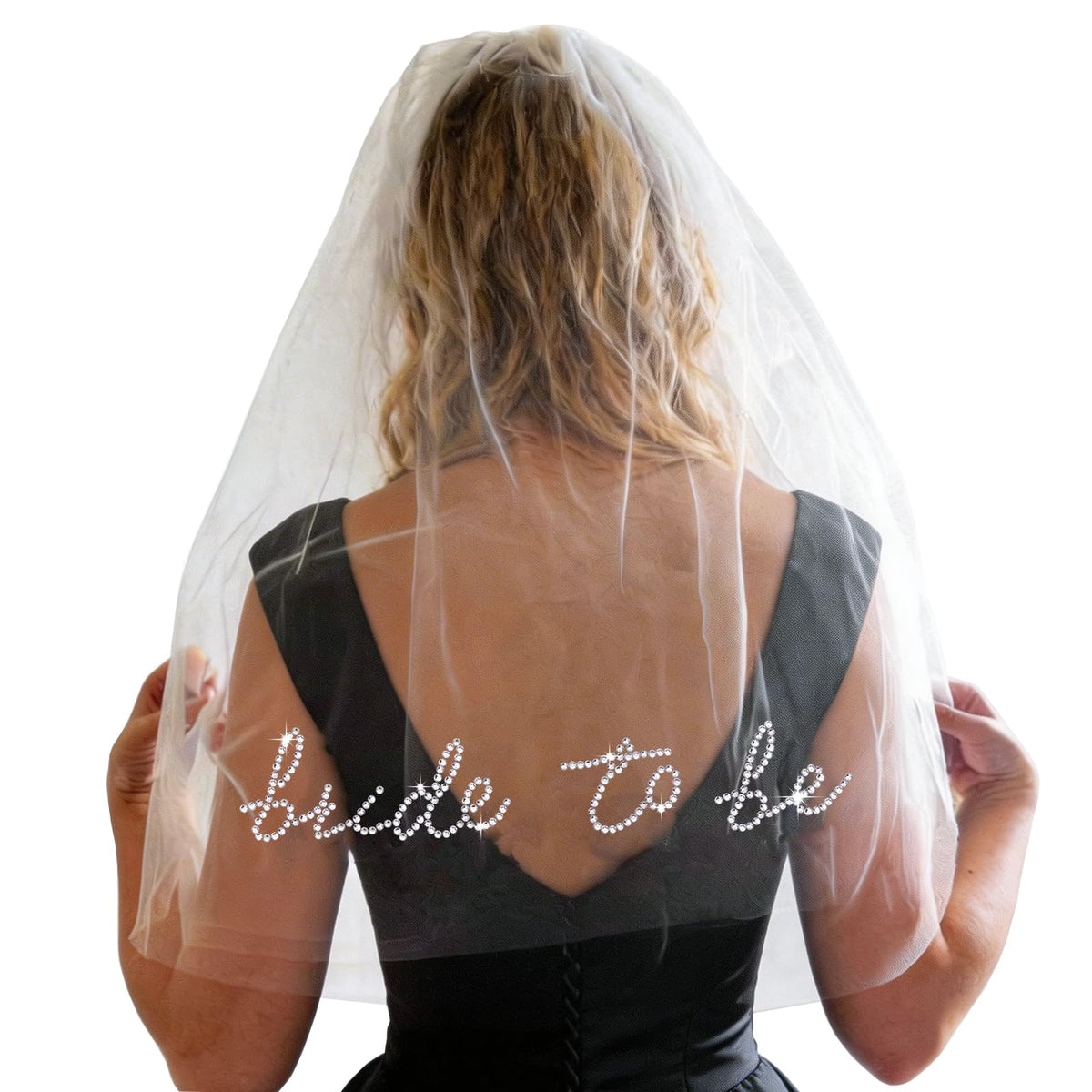 Bride To Be Embroidered Veil - Embroidered Veil for Bachelorette Party