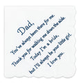 Lamyba Something Blue for Bride and Groom Wedding Handkerchief,Mom and Dad Gifts