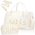2 Pcs Groom Bag Gifts, Wedding Weekender Duffle Bag, Black